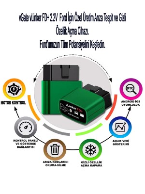 vGate vLinker FD+ Ford İçin Özel Forscan Arıza Tespit ve Gizli Özellik Açma Cihazı / Bluetooth 4.0 vGate vLinker FD+ Ford İçin Özel Forscan Arıza Tespit ve Gizli Özellik Açma Cihazı / Bluetooth 4.0