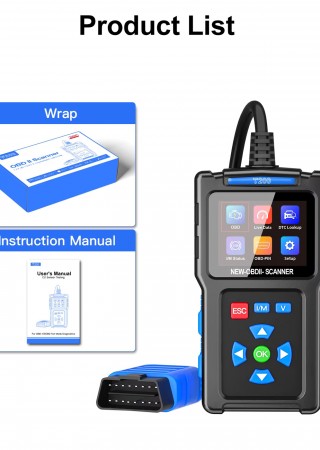 vGate T200 Oto Arıza Tespit El Terminali TÜRKÇE MENÜ Bandrollü Cihaz