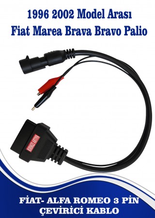 Fiat Alfa 3 Pin Çevirici  Kablo 1996 2002 Model Arası