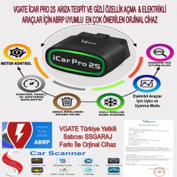 İcar Pro 2S v2.3 Ble 4.0 Bluetooth Elektrikli Araçlar İçin Özel ABRP Uyumlu Arıza Tespit Cihazı