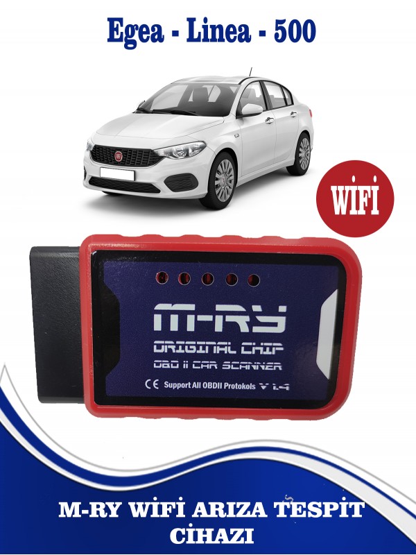 M-RY Wifi Fiat Egea Linea Doblo Fiorino Marea Albea Palio 500 Stilo Uyumlu wifi Arıza Tespit Cihazı