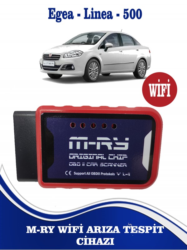 M-RY Wifi Fiat Egea Linea Doblo Fiorino Marea Albea Palio 500 Stilo Uyumlu wifi Arıza Tespit Cihazı