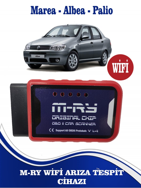 M-RY Wifi Fiat Egea Linea Doblo Fiorino Marea Albea Palio 500 Stilo Uyumlu wifi Arıza Tespit Cihazı