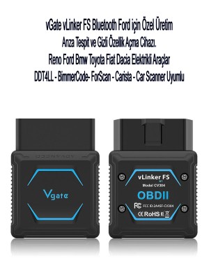Vgate vLinker FS Bluetooth Ford FORScan Gizli Özellik Açma Ve Arıza Tespit Cihazı HS/MS-CAN Vgate vLinker FS Bluetooth Ford FORScan Gizli Özellik Açma Ve Arıza Tespit Cihazı HS/MS-CAN