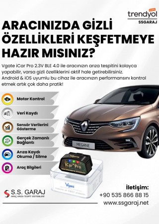 Vgate İcar Pro Ble 4.0 Reno Ddt4all Bimmercode Uyumlu Arıza Tespit Ve Gizli Özellik Açma